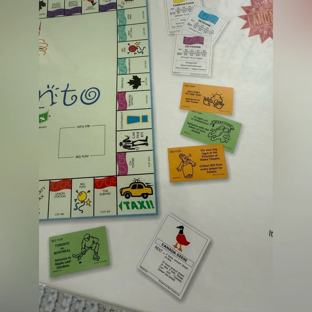 Toronto In A Box Board Game
